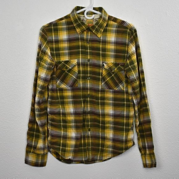 Paul Frank Long Sleeve Plaid‎ Button down Shirt Size Small Gently Used Condition - Picture 2 of 5